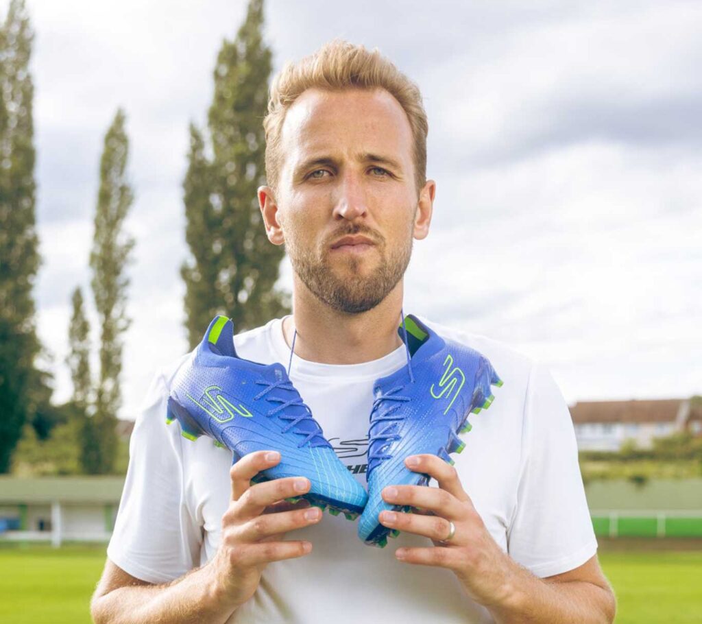 kopačky Skechers a jejich ambasador Harry Kane