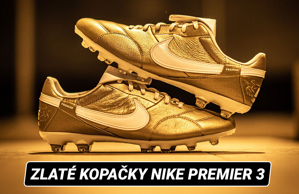 zlaté kopačky Nike Premier 3