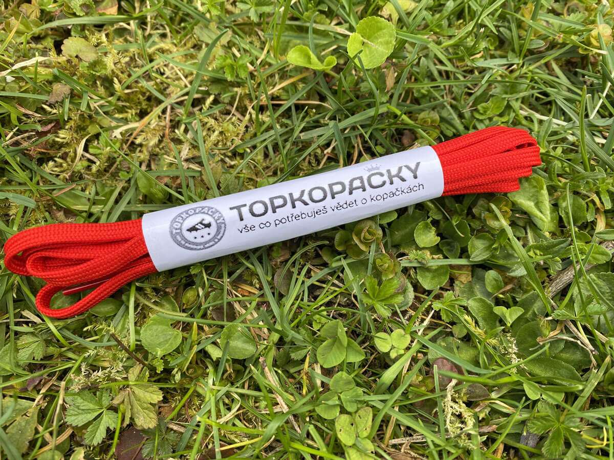 tkanicky-do-kopacek-cervene Červené tkaničky do kopaček