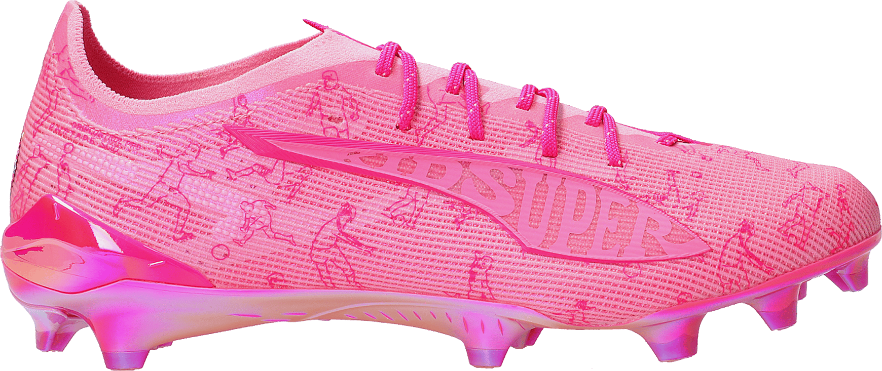 Kopačky Puma Ultra 5 Ultimate X Kidsuper FG růžová