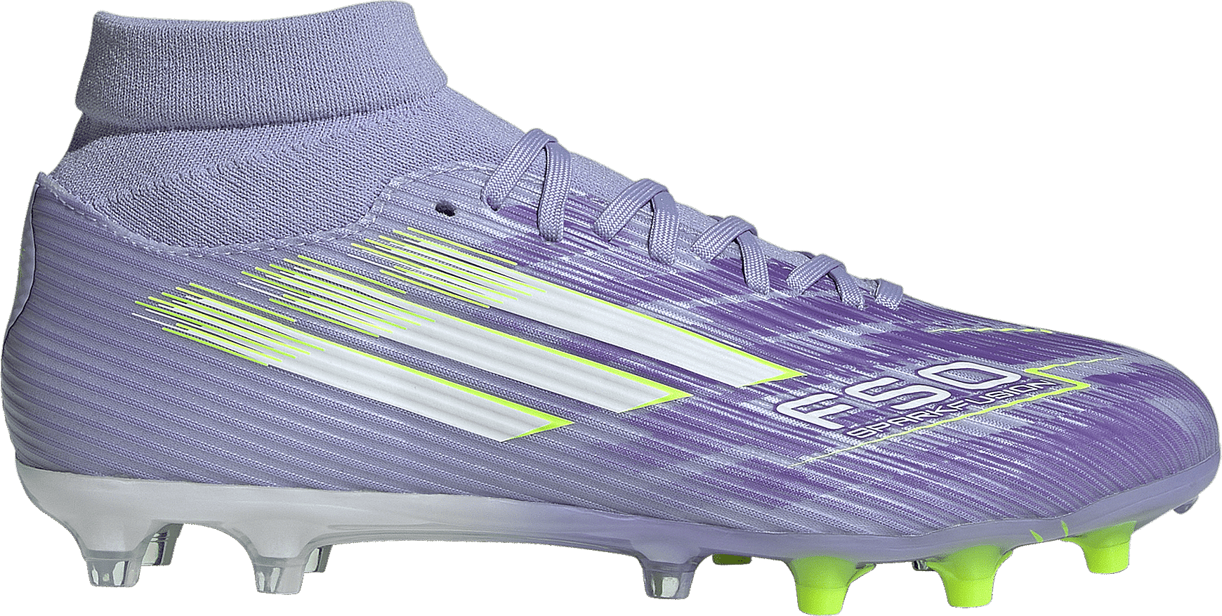 Kopačky adidas F50 Sparkfusion League Mid FG/AG Women fialová