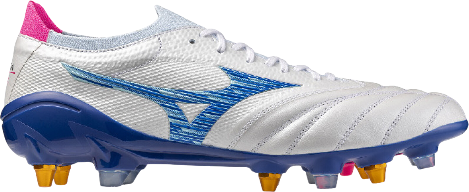Kopačky Mizuno Mizuno Morelia Neo IV Beta Made in Japan Mixed SG bílá
