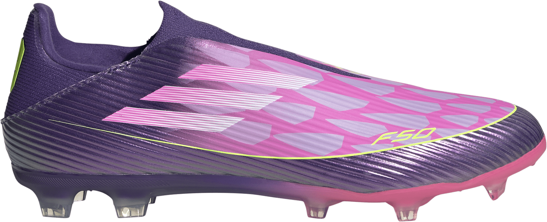 Kopačky adidas F50 League Laceless „Lamine Yamal“ FG/MG fialová