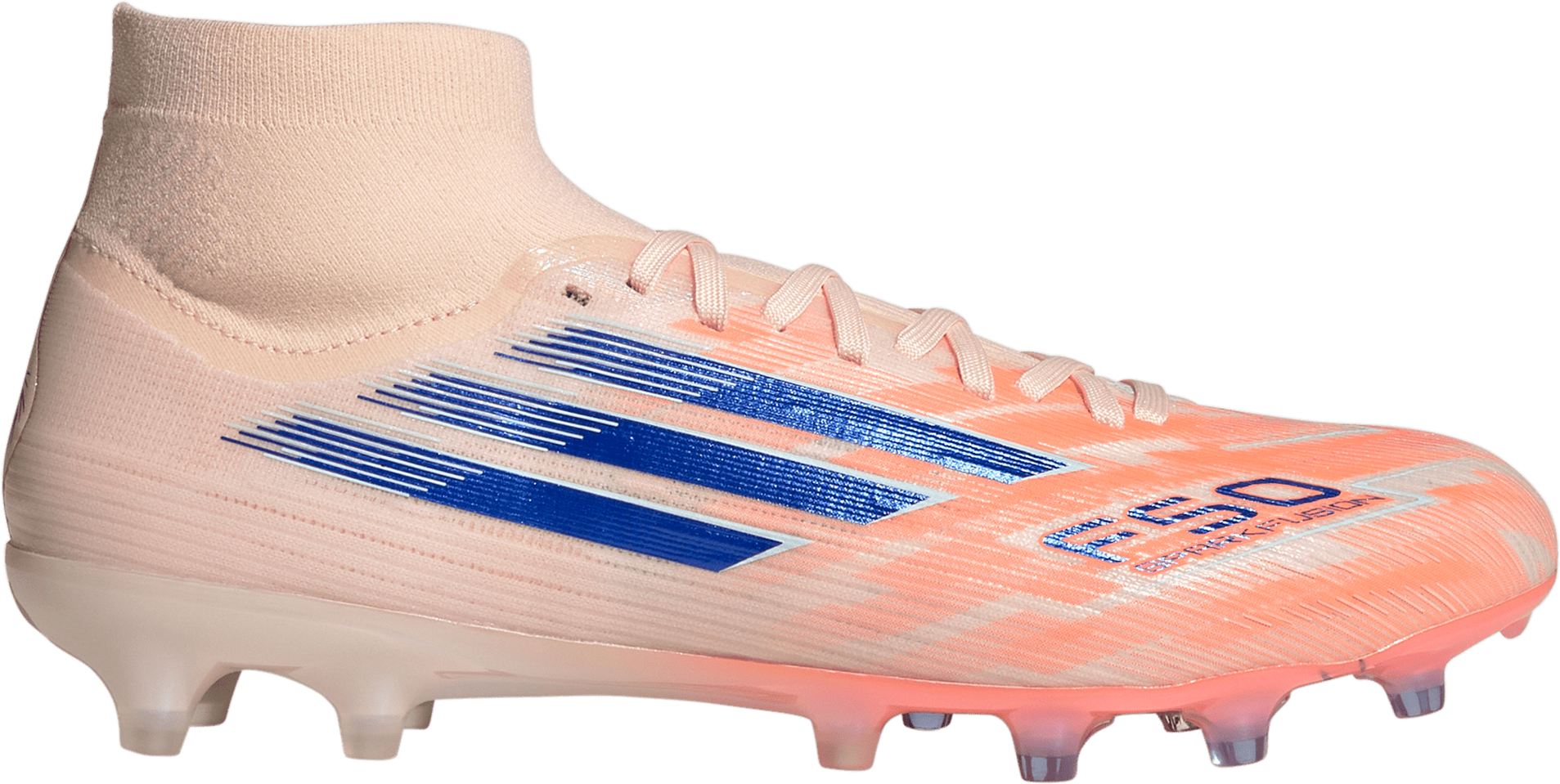Kopačky adidas F50 Sparkfusion Pro Mid FG/AG Women oranžová