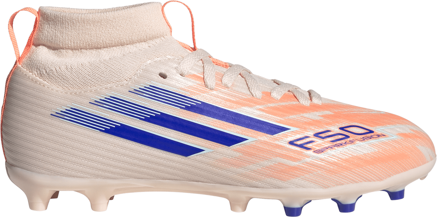 Kopačky adidas F50 Sparkfusion League Mid FG/AG Kids oranžová