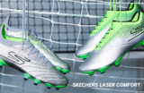 Laser Comfort – kopačky Skechers ve stříbrném kabátě